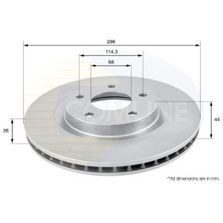 Stabdžių diskas COMLINE ADC0274V