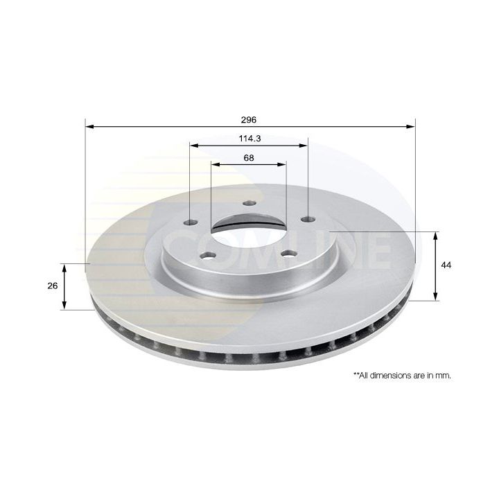 Stabdžių diskas COMLINE ADC0274V