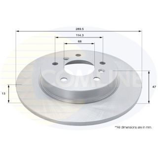 Stabdžių diskas COMLINE ADC0294