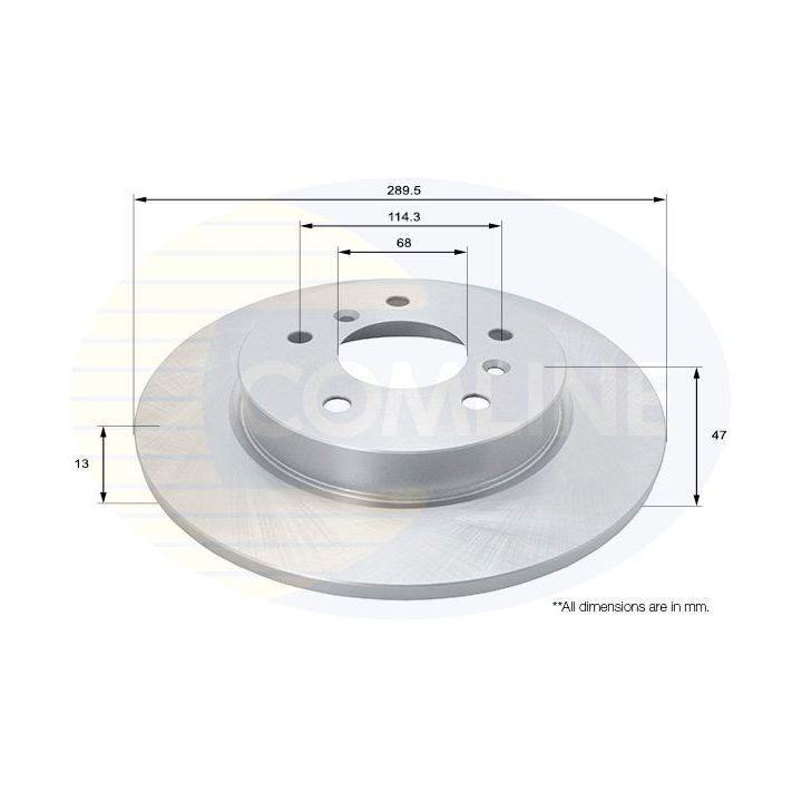 Stabdžių diskas COMLINE ADC0294