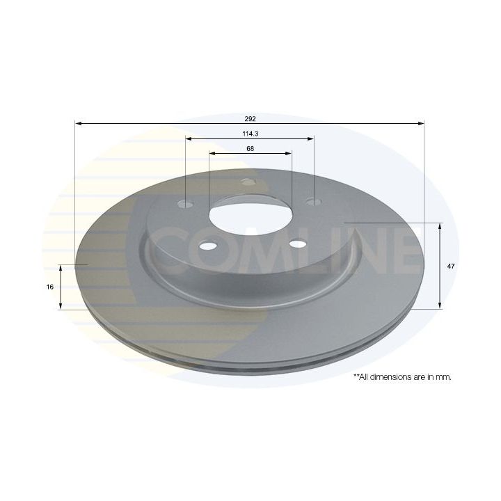 Stabdžių diskas COMLINE ADC0297V