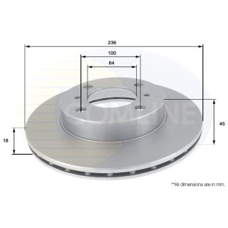 Stabdžių diskas COMLINE ADC0328V