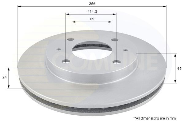 Stabdžių diskas COMLINE ADC0333V