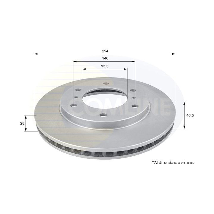 Stabdžių diskas COMLINE ADC0378V