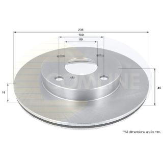 Stabdžių diskas COMLINE ADC0407V