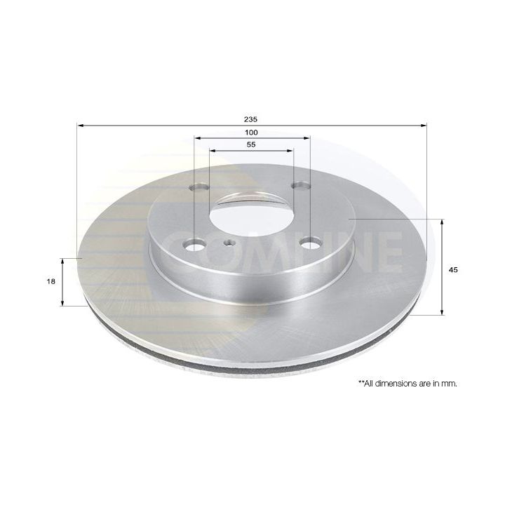 Stabdžių diskas COMLINE ADC0407V