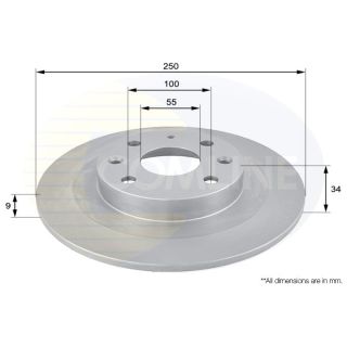 Stabdžių diskas COMLINE ADC0410