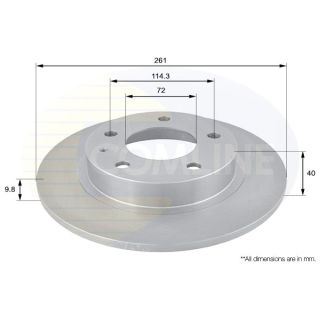 Stabdžių diskas COMLINE ADC0421