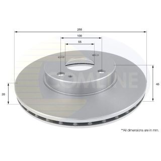 Stabdžių diskas COMLINE ADC0432V