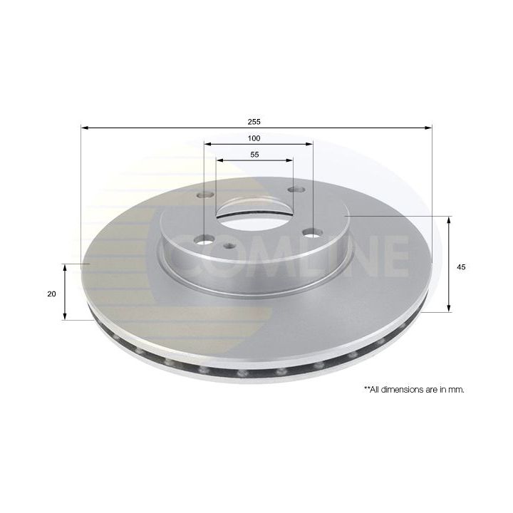 Stabdžių diskas COMLINE ADC0432V