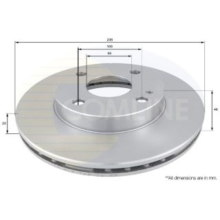 Stabdžių diskas COMLINE ADC0441V