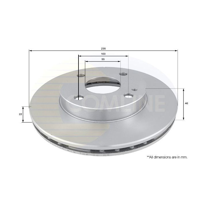 Stabdžių diskas COMLINE ADC0441V