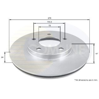 Stabdžių diskas COMLINE ADC0442V
