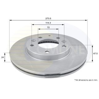 Stabdžių diskas COMLINE ADC0443V