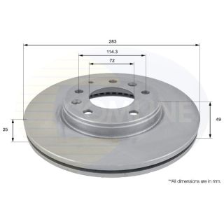 Stabdžių diskas COMLINE ADC0445V