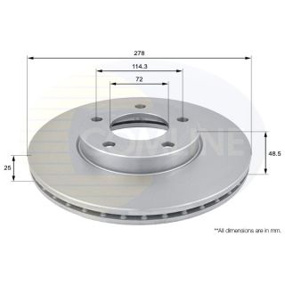 Stabdžių diskas COMLINE ADC0446V