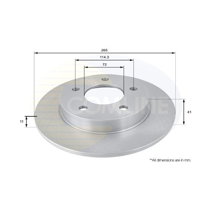 Stabdžių diskas COMLINE ADC0448