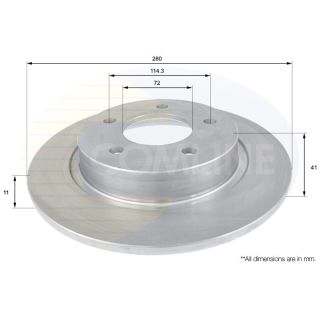 Stabdžių diskas COMLINE ADC0449