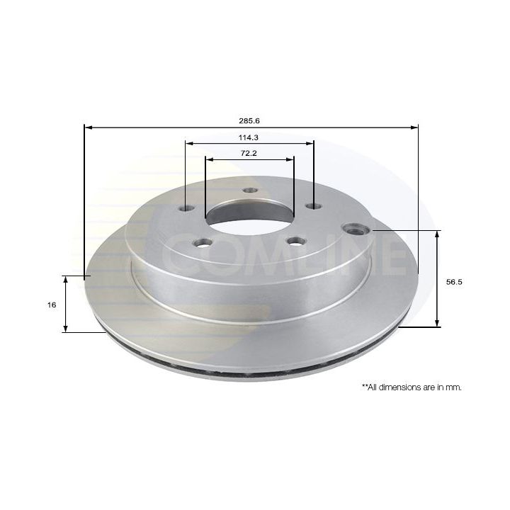 Stabdžių diskas COMLINE ADC0453V
