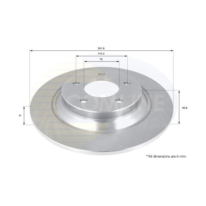 Stabdžių diskas COMLINE ADC0455