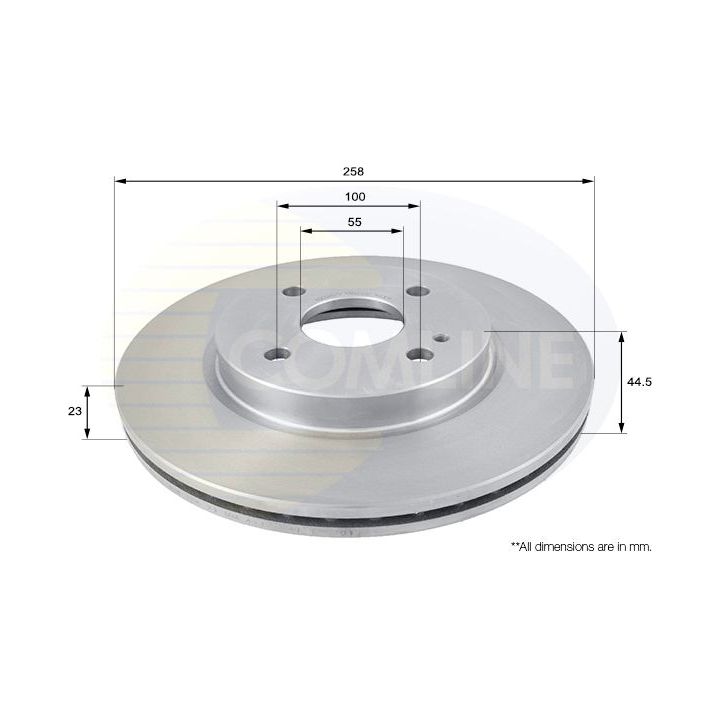 Stabdžių diskas COMLINE ADC0457V