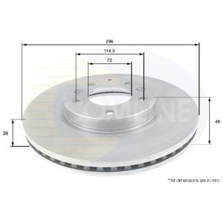 Stabdžių diskas COMLINE ADC0459V