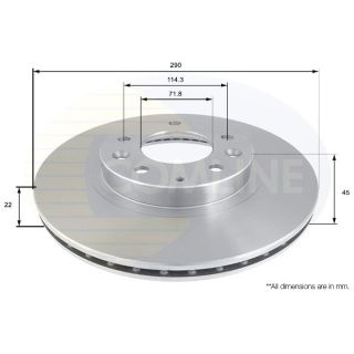 Stabdžių diskas COMLINE ADC0462V