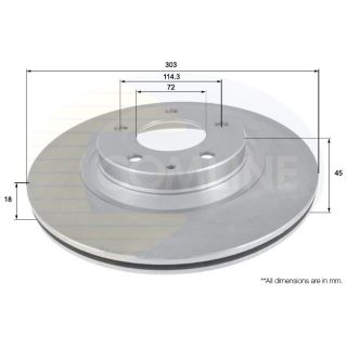 Stabdžių diskas COMLINE ADC0465V