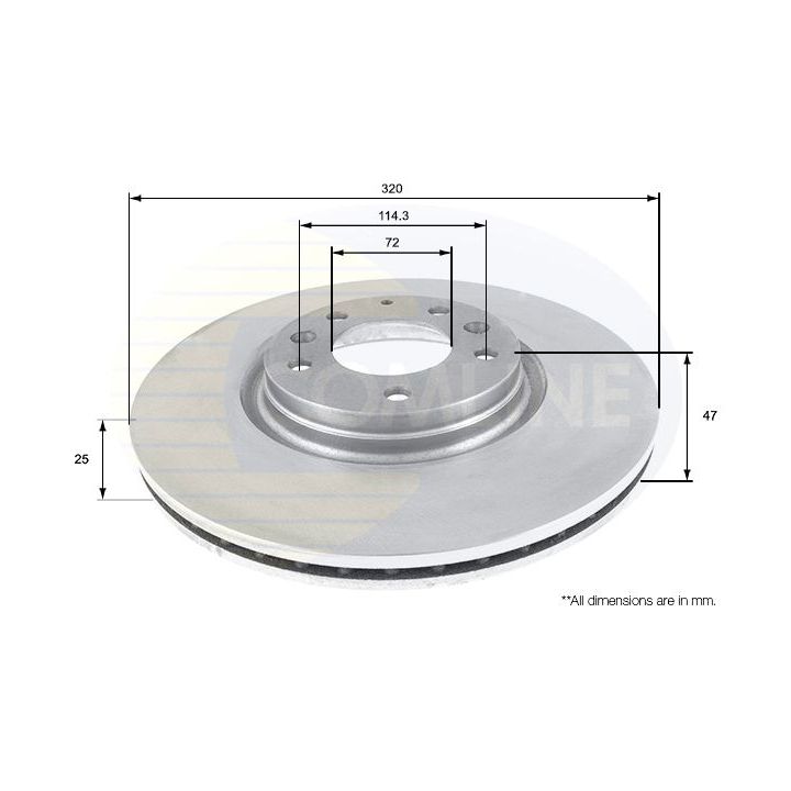 Stabdžių diskas COMLINE ADC0466V