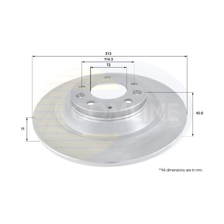 Stabdžių diskas COMLINE ADC0467