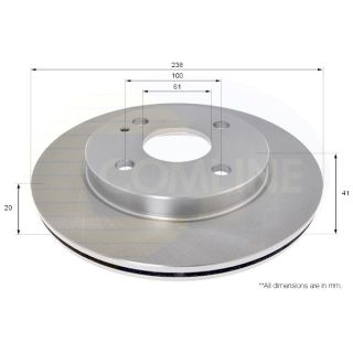 Stabdžių diskas COMLINE ADC0472V