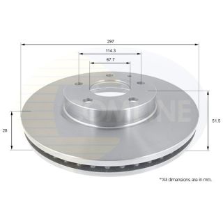 Stabdžių diskas COMLINE ADC0473V