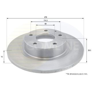 Stabdžių diskas COMLINE ADC0474