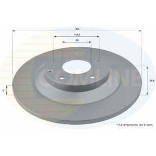 Stabdžių diskas COMLINE ADC0475