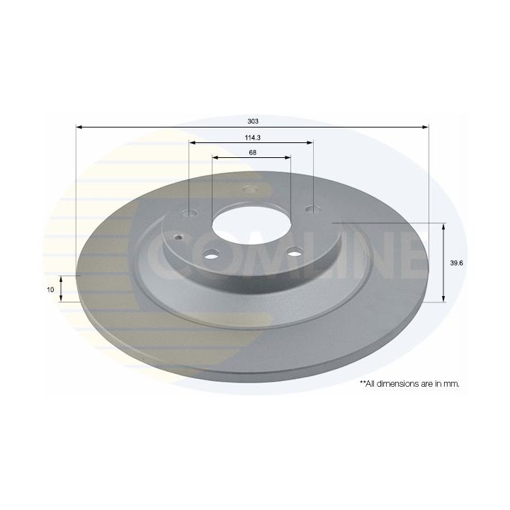 Stabdžių diskas COMLINE ADC0475