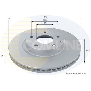 Stabdžių diskas COMLINE ADC0476V