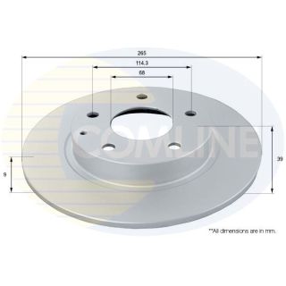 Stabdžių diskas COMLINE ADC0477