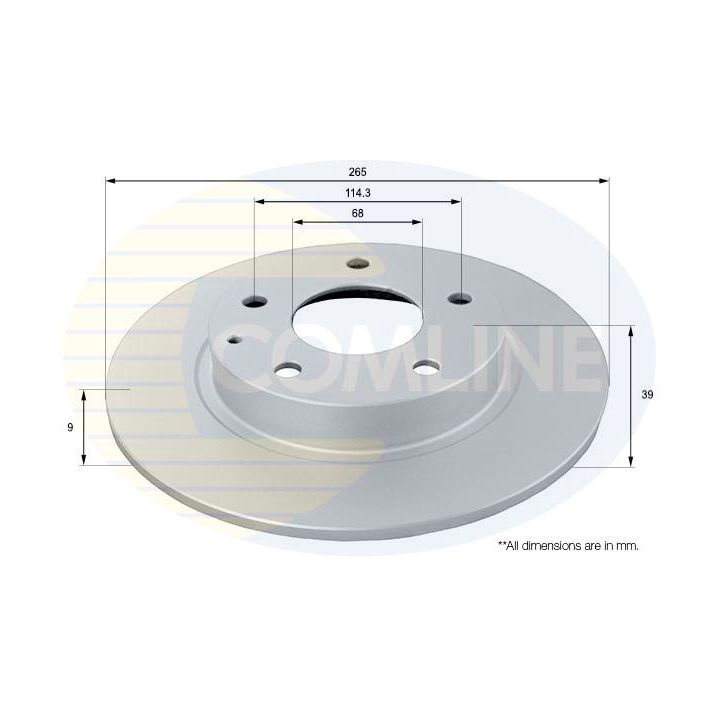 Stabdžių diskas COMLINE ADC0477