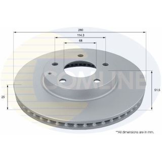 Stabdžių diskas COMLINE ADC0478V