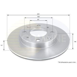 Stabdžių diskas COMLINE ADC0502V