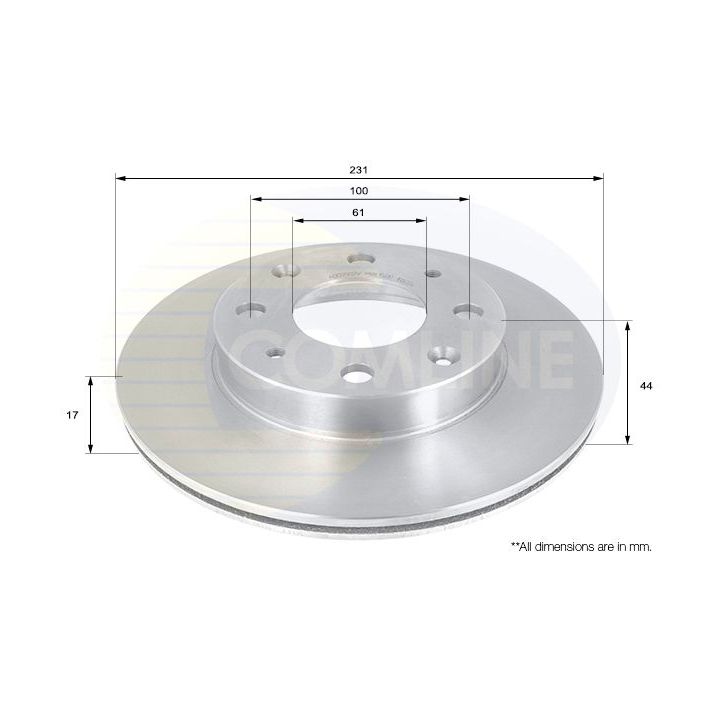 Stabdžių diskas COMLINE ADC0502V