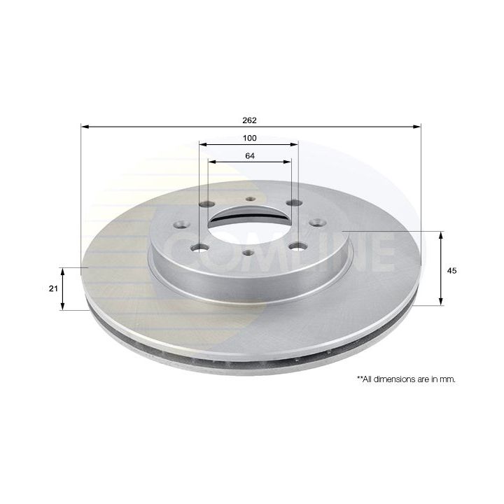 Stabdžių diskas COMLINE ADC0506V