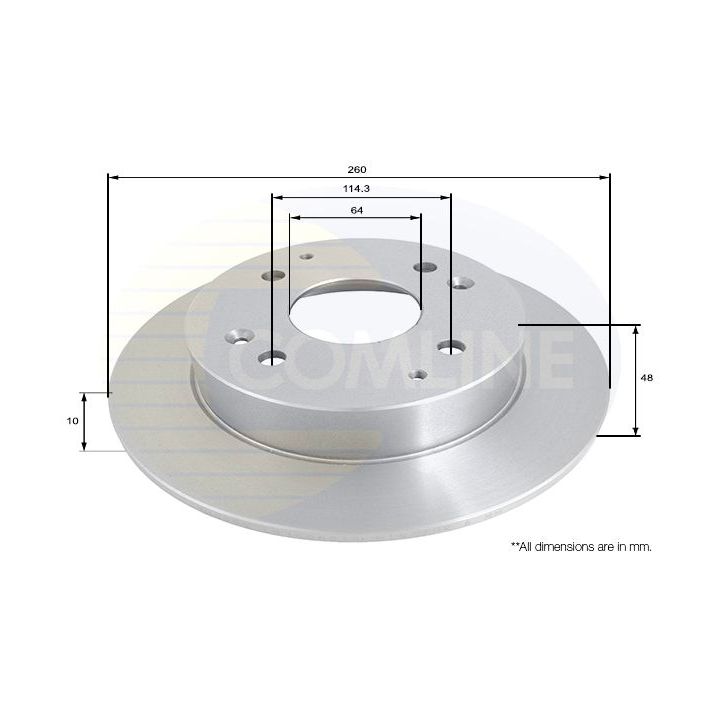 Stabdžių diskas COMLINE ADC0516