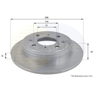 Stabdžių diskas COMLINE ADC0518