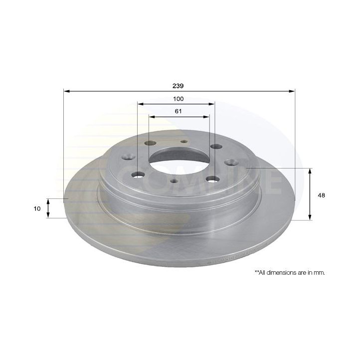 Stabdžių diskas COMLINE ADC0518