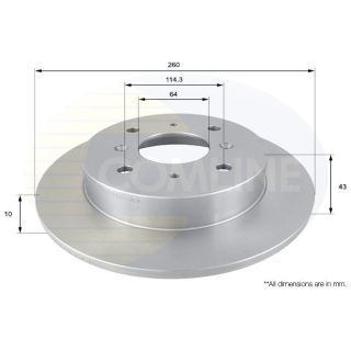 Stabdžių diskas COMLINE ADC0520