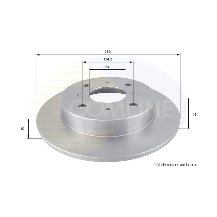 Stabdžių diskas COMLINE ADC0520