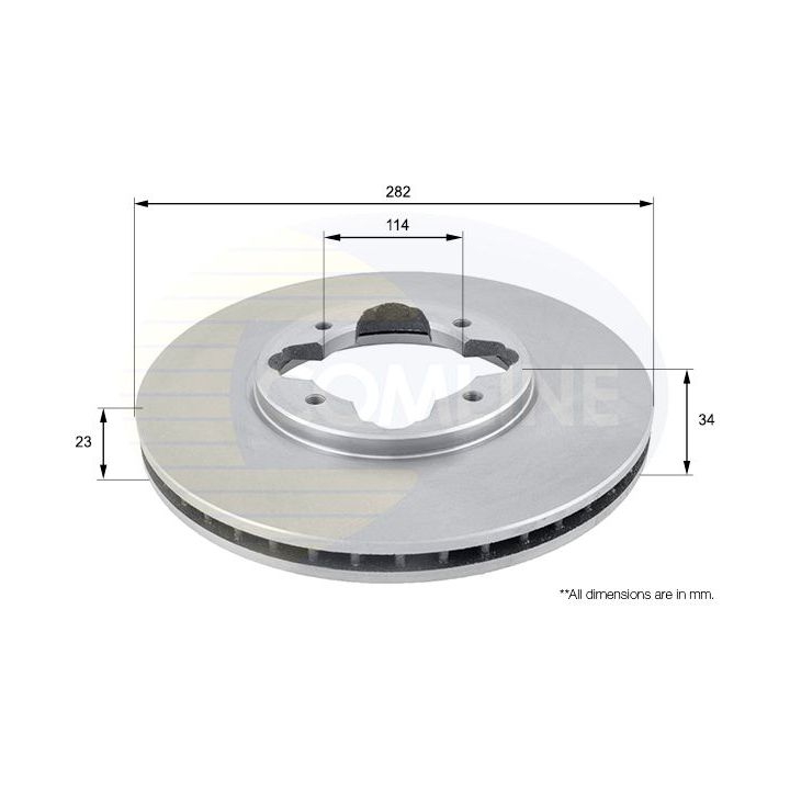 Stabdžių diskas COMLINE ADC0521V