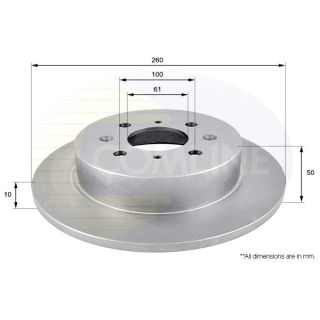 Stabdžių diskas COMLINE ADC0543