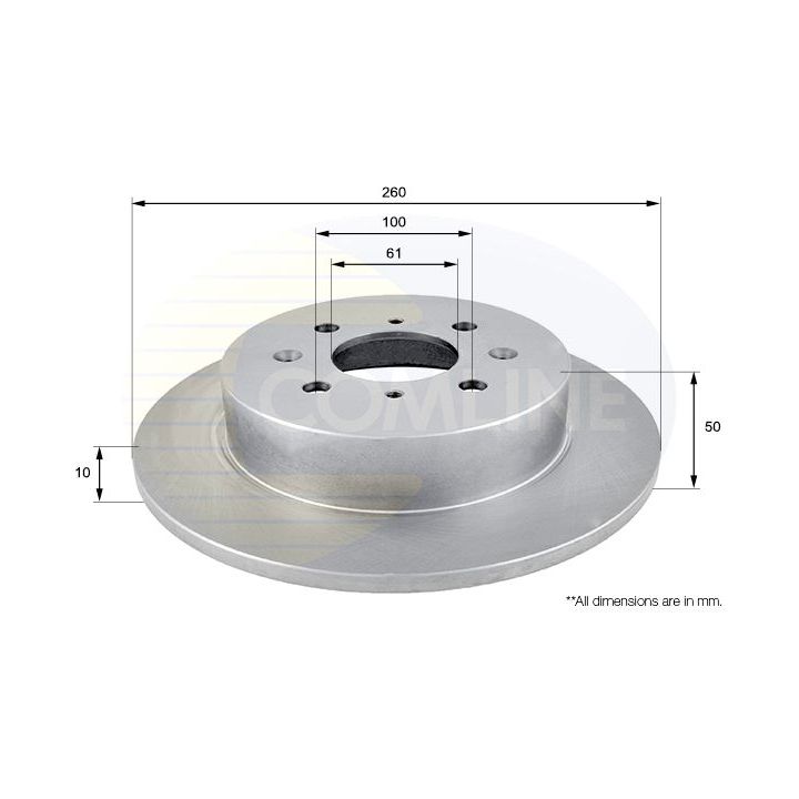 Stabdžių diskas COMLINE ADC0543